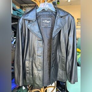 Women’s leather jacket.  Black.  Size medium